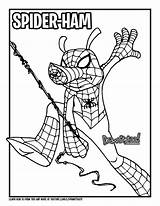 Spider Coloring Ham Man Draw Verse Into Pages Marvel Comics Drawing Colouring Too Spiderman Porker Peter Drawittoo Tutorial Pdf Resolution sketch template