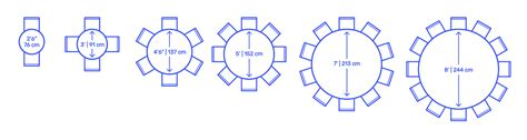 circle  table sizes dimensions drawings dimensionsguide