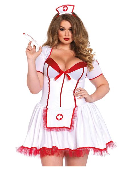 Sexy Nurse Plus Size Costume For Carnival Horror