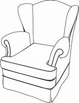 Armchair Drawing Sofa Wecoloringpage Getdrawings sketch template