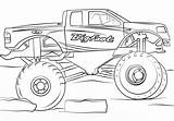 Monster Truck Pages Bigfoot Coloring Easy sketch template
