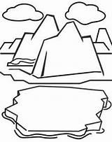 Iceberg Coloring Designlooter 281px 65kb sketch template