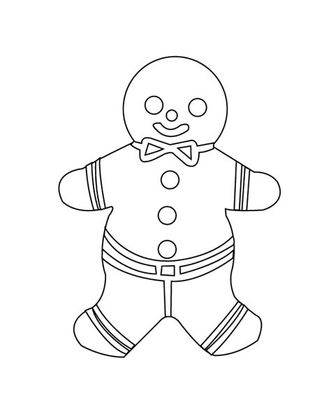 coloring pages gingerbread man