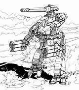 Marauder Battletech Coloring Mechwarrior Battle Classic Mechs Sarna Deviantart Catalyst War Mwo Lore Cw Guard Deck Drop Shimmering Sword Fiction sketch template