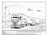 Scania V8 sketch template