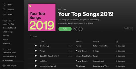 how to see your most played songs on spotify popsugar entertainment