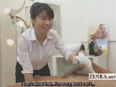 subtitled cfnm japanese masseuse ends up giving handjob on gotporn 3580433