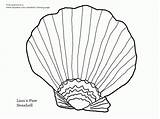 Coloring Seashell Shells Pages Shell Sea Printable Seashells Beach Grass Kids Drawing Color Oyster Print Template Colouring Drawings Clipart Getdrawings sketch template