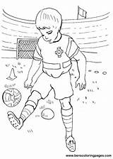 Football Soccer Coloring Sheet Pages Handout Below Please Print Click sketch template