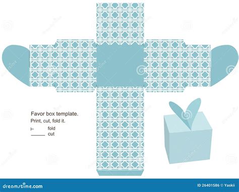 gift box template stock vector image  instructions
