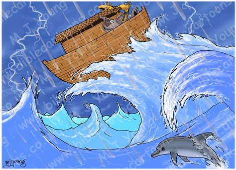 Bible Cartoons Genesis 06 09 The Flood Noah S Ark
