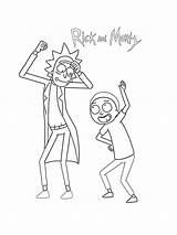 Rick Morty sketch template