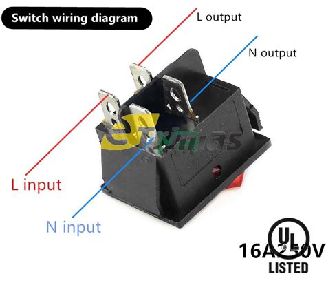pole rocker switch wiring diagram wiring diagram