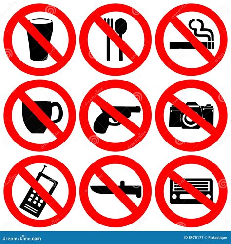 prohibited signs illustration stock vector illustration  booze