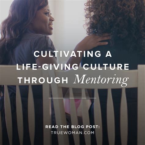 Cultivating A Life Giving Culture Through Mentoring An Interview