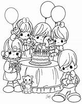 Coloring Party Birthday Pages Printable Getcolorings sketch template