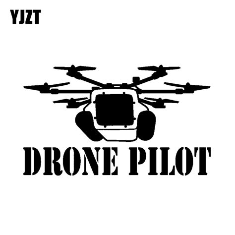 yjzt cmcm drone pilot uav drone personality car sticker vinyl decal blacksilver