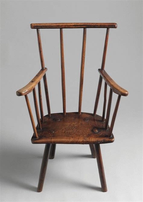 george iii period primitive comb  windsor chair ash