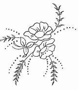 Embroidery Patterns Flower Simple Pattern Hand Flowers Drawing Designs Broderie Floral Uses Other Motifs Templates La Piping Tableau Choisir Antan sketch template