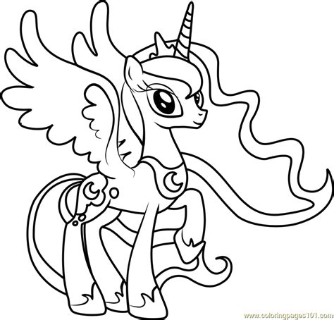 princess luna coloring page    pony friendship  magic