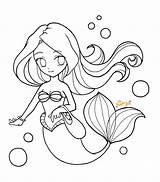 Chibi Coloring Ariel Pages Mermaid Cute Deviantart Lineart Disney Template Copic Anime Markers Visit Printable Choose Board sketch template