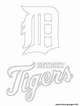Detroit Tigers Coloring Pages Logo Mlb Baseball Printable Drawing Sport Color Skyline Clip Print Sheets Google Library Clipart Getdrawings Silhouettes sketch template