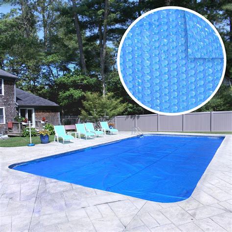 pool mate deluxe  year  ft   ft rectangular blue solar pool cover rs  boxpm