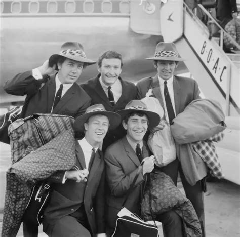 Singer Brian Poole And His Band The Tremeloes At Heathrow 1964 Old