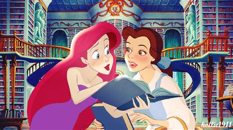 ariel and belle by 04jh1911 on deviantart