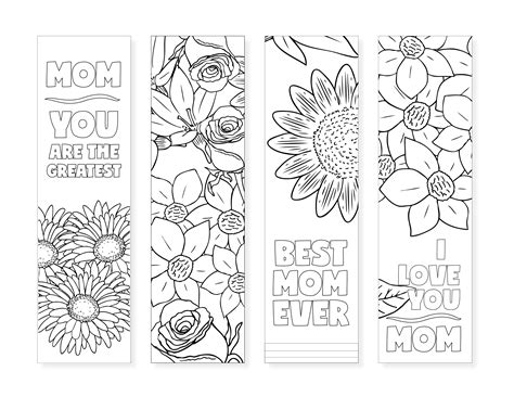 cute coloring printable bookmarks coloring pages