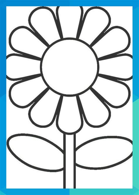 coloring pages  preschoolers preschool flower coloring pages