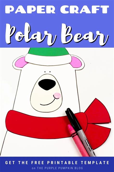 printable polar bear craft template printable world holiday