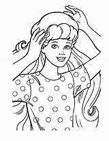 Coloring Barbie Pages sketch template