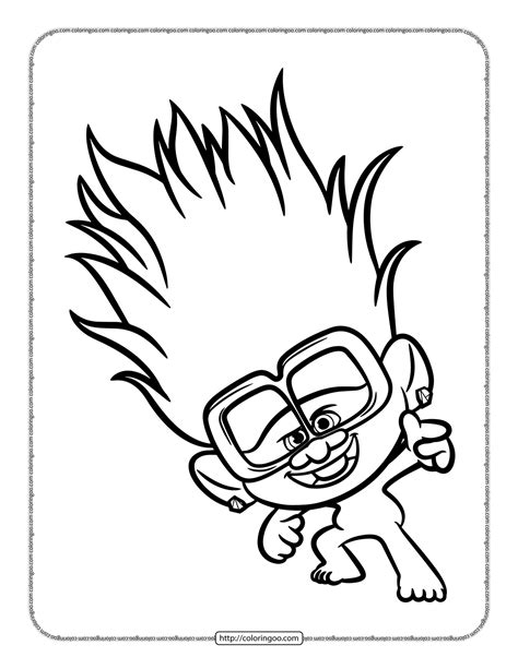 trolls coloring pages guy diamond cartoon coloring pages coloring