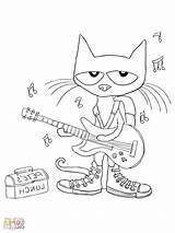 Pete Cat Coloring Pages Kids Printable Sheets Cats Colors Boys Halloween Choose Board Little Christmas sketch template