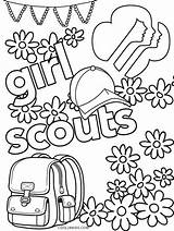 Scout Brownie Scouts Daisy Cool2bkids Promise Ausmalbilder Pfadfinderin Daisies Badges sketch template
