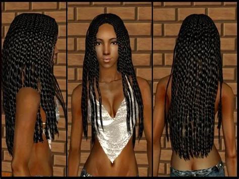 mod the sims jayurban s longer braids texture for da sistas ♡ the sims 2 hair