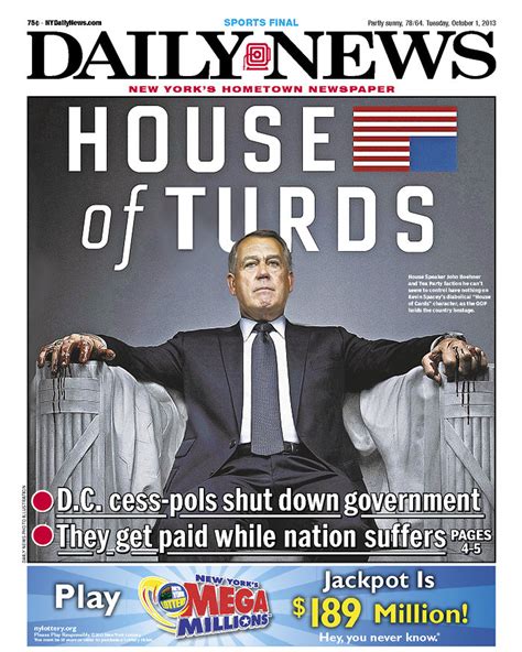 harry reid shutdown conference ny daily news cover