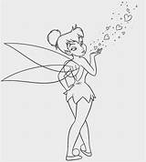Coloring Tinkerbell Pages Printable Clochette Coloriage La Fée Disney Clip Dessin Pixie Fee Tatouage Fairy Print Hollow Tinker Bell Freekidscoloringandcrafts sketch template