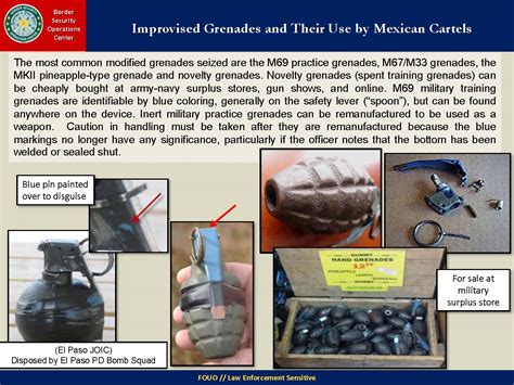 u fouo les mexican drug cartels using improvised