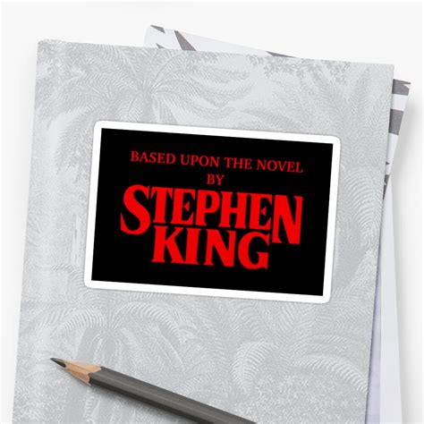 stephen king sticker by cheedee redbubble