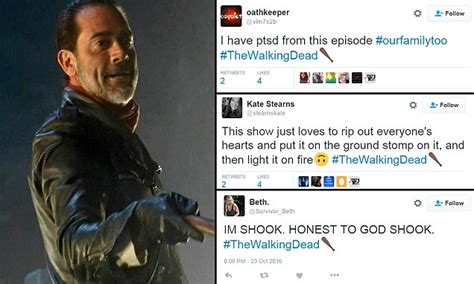 walking dead fans take to twitter to share anger as negan