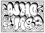 Coloring Graffiti Pages Cool Book Comments Signs Draw sketch template