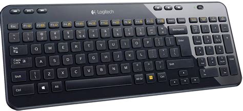 logitech  wireless keyboard keyboard german qwertz windows black conradcom