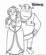 Shrek Fiona Kleurplaat Malvorlage Donkey Coloriages Ausmalbild Happily Shrek3 Sketch Stimmen Coloringhome Clopotel sketch template
