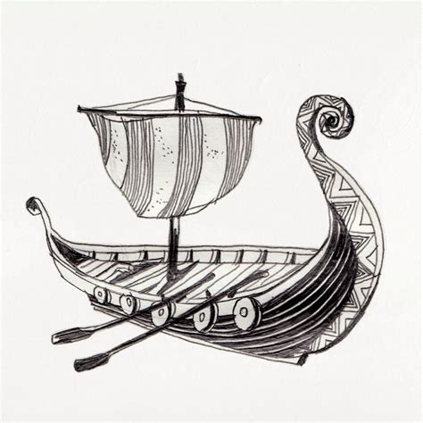 icon illustration   historic viking ship   ad   latest volga map commission