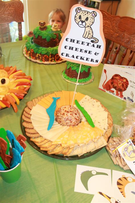 cheetah cheese  crackers   food  decoration ideas