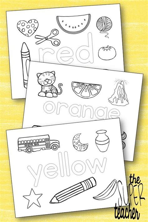 learning  colors coloring pages preschool colors color