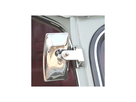 classic mini overtaking mirror stainless clamp