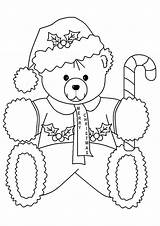 Coloring Christmas Bear Teddy Pages Print Printable Momjunction Stocking Printables Tulamama Books Easy sketch template